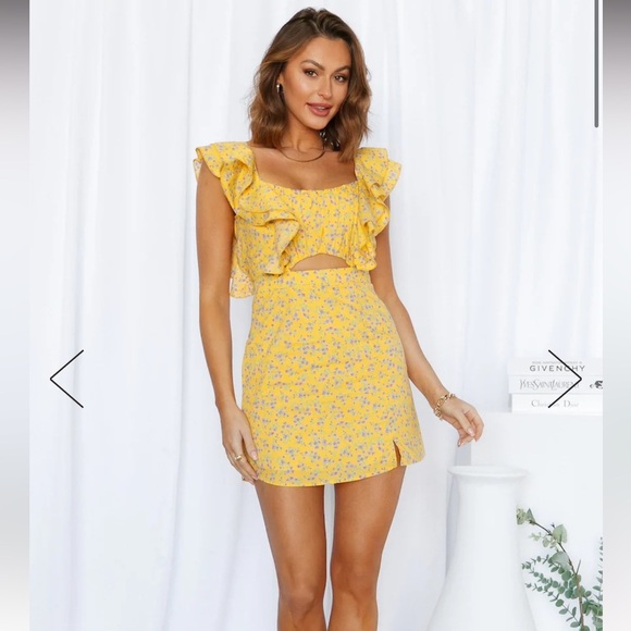 MIAMI SUNSET DRESS YELLOW - Picture 5 of 8